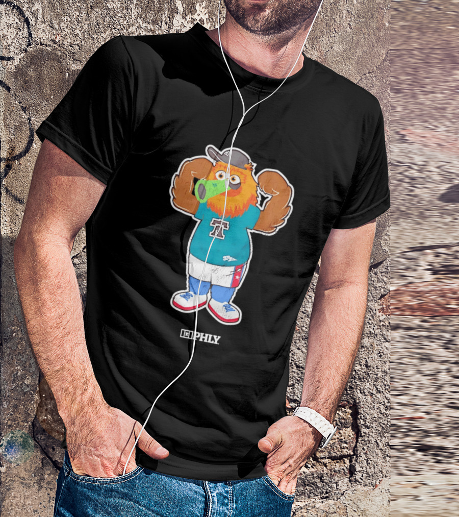 Phillie Phanatic Peashooter Phillies Eagles Plants Vs Zombies Mashup PHLY Fan T-Shirt