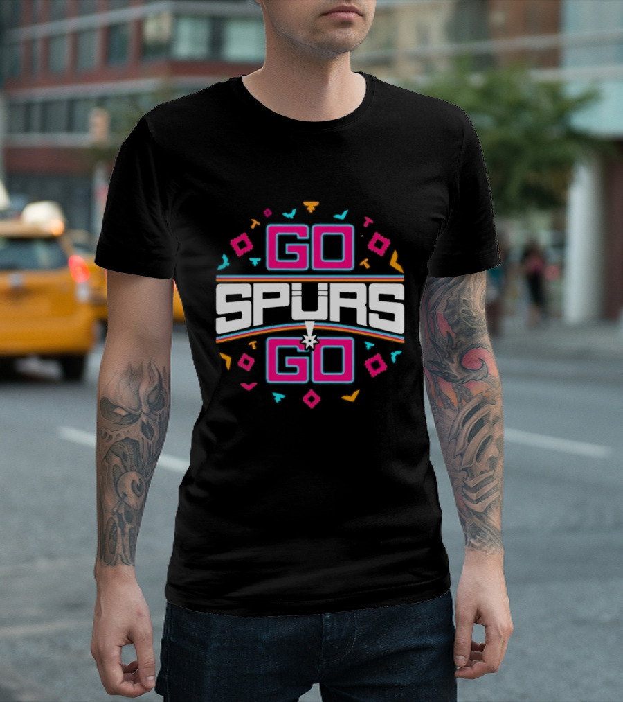Go Spurs Go San Antonio Spurs NBA Team Spirit Celebration T-Shirt