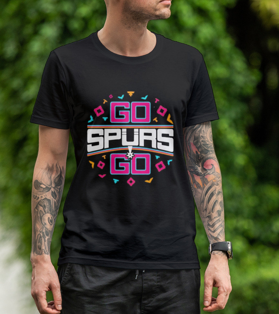 Go Spurs Go San Antonio Spurs NBA Team Spirit Celebration T-Shirt