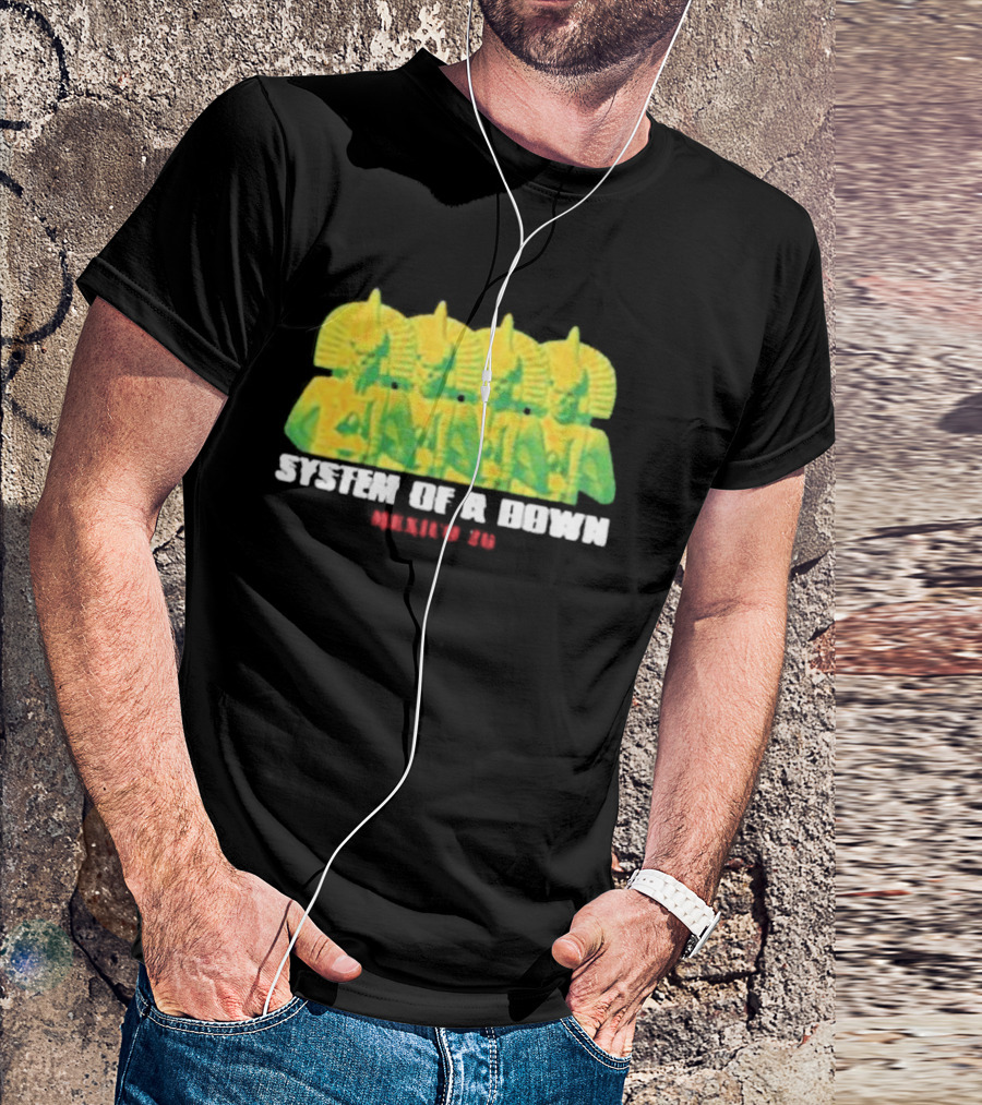 Original System Of A Down Pharaohs CDMX Mexico 2026 Event Estadio GNP Seguros May 27 28 T-Shirt