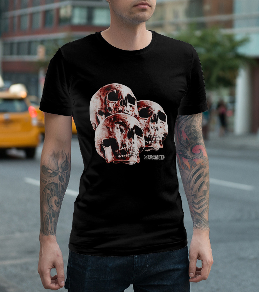 Skulls Skeleton Bones Cranium Head Anatomy Morbid Horror Death Mortality Macabre Incognito T-Shirt