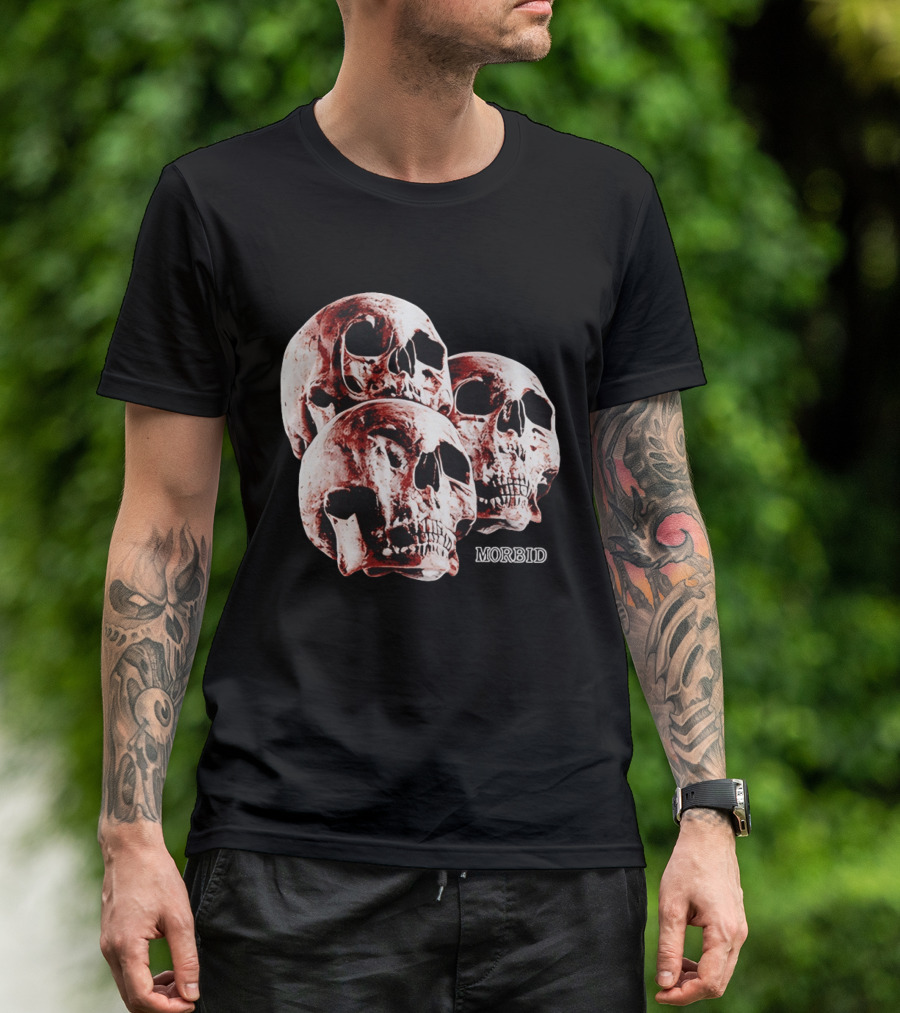 Skulls Skeleton Bones Cranium Head Anatomy Morbid Horror Death Mortality Macabre Incognito T-Shirt
