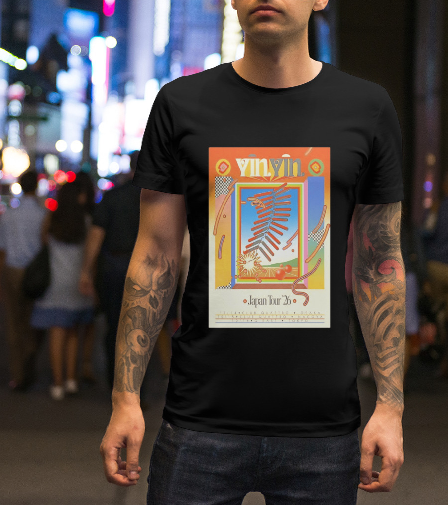 Yin Yin Japan Tour 26 Club Quattro Osaka Nagoya Q East Tokyo T-Shirt