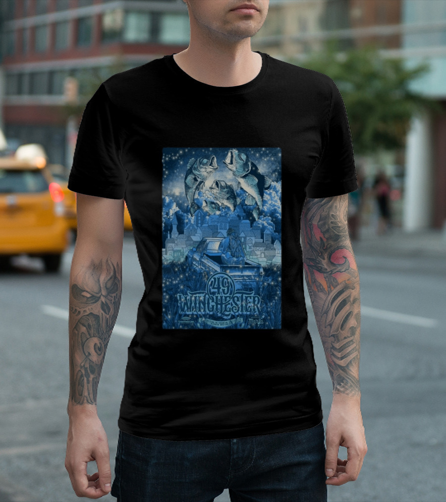 49 Winchester Concert June 02 2026 Wilmington NC Marfa T-Shirt