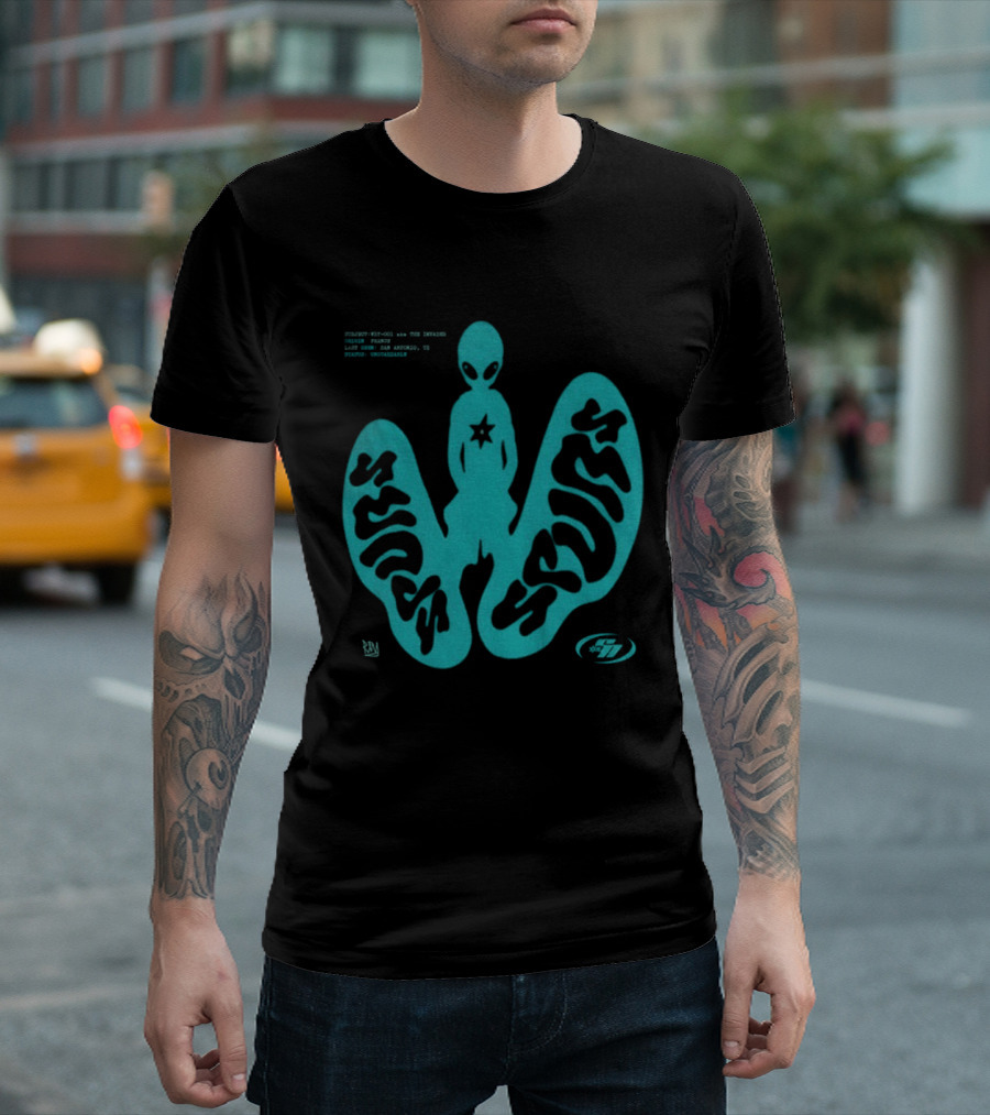 Alien Victor Wembanyama San Antonio Spurs Basketball UFO Subject Aka The Invader 2026 T-Shirt