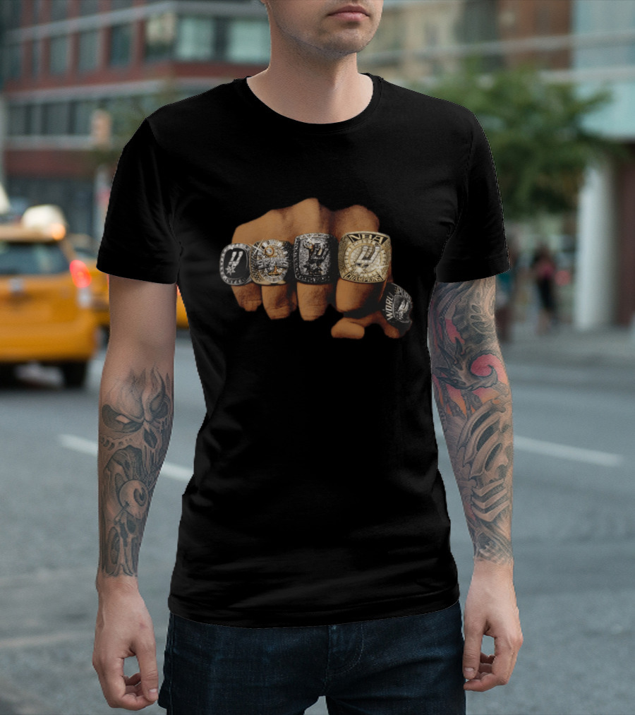 Five Rings NBA Champions San Antonio Spurs Basketball 2026 T-Shirt