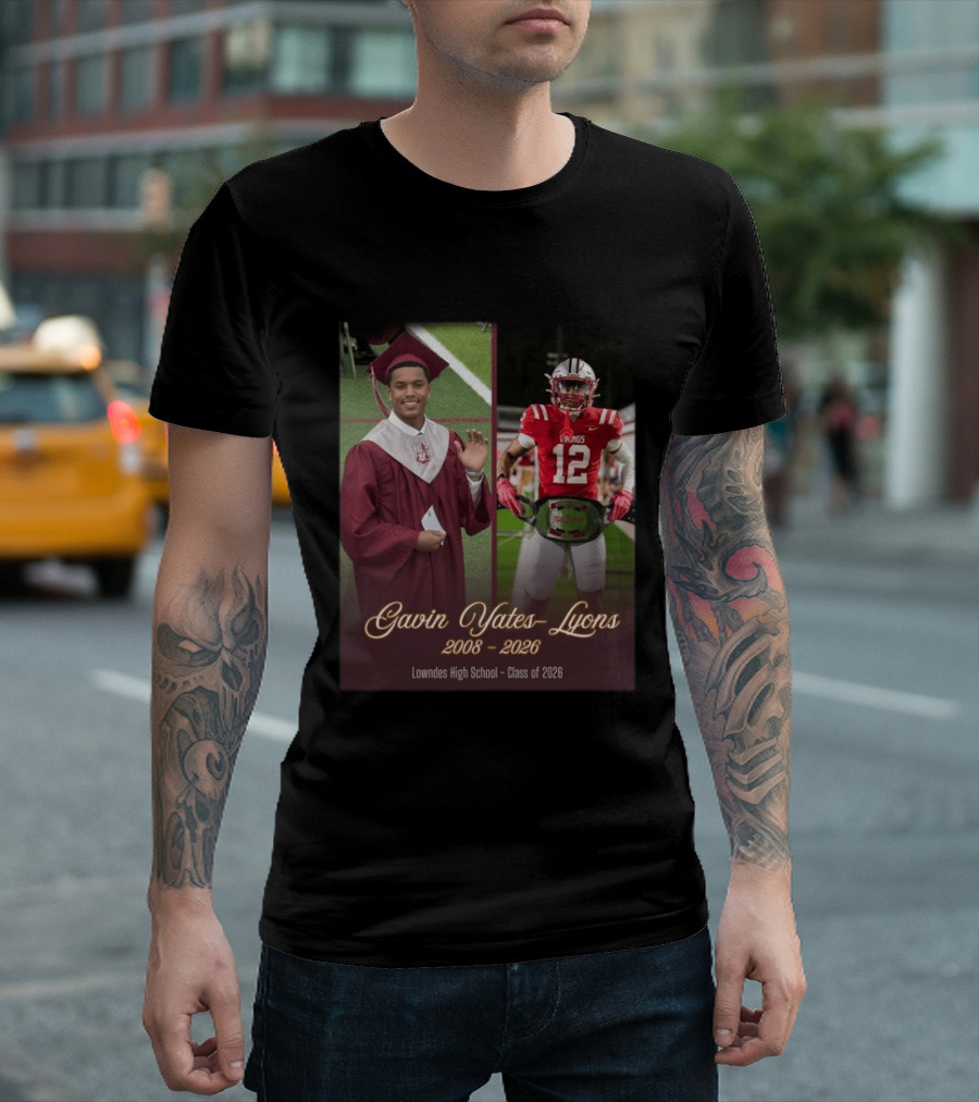 Gavin Yates Lyons Lowndes High School Class Of 2026 2008 2026 T-Shirt
