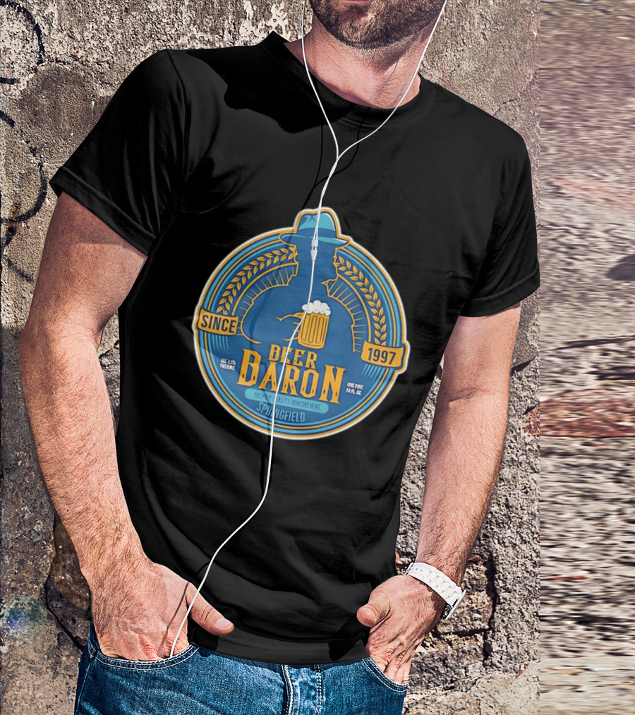Beer Baron Since 1997 Premium Quality Homebrewing Springfield T-Shirt