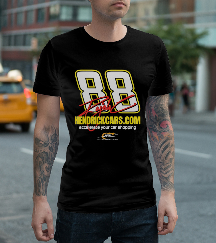 Dale Jr 88 Signature HendrickCarsCom JRM Motorsports NASCAR Accelerate Your Car Shopping T-Shirt
