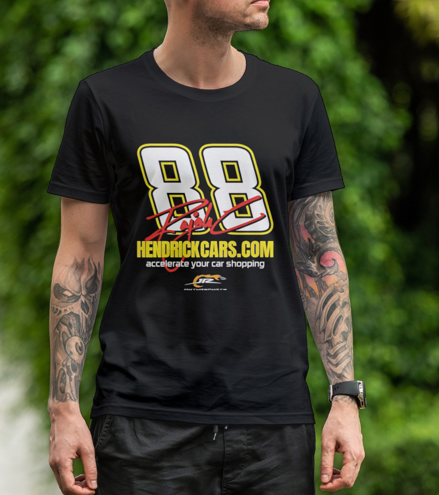 Dale Jr 88 Signature HendrickCarsCom JRM Motorsports NASCAR Accelerate Your Car Shopping T-Shirt
