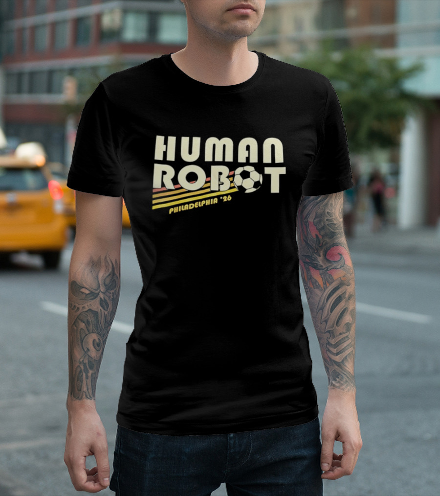 Human Robot Philadelphia 26 Soccer T-Shirt