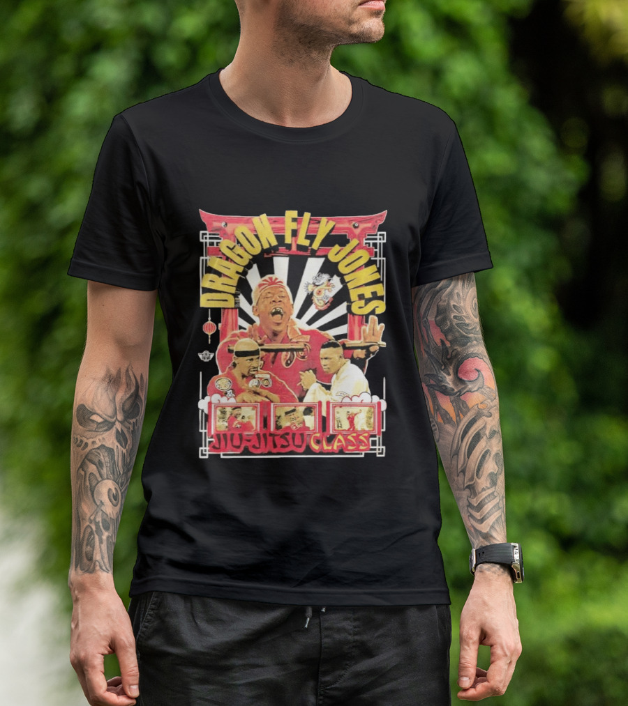 Dragon Fly Jones Jiu Jitsu Class Martial Arts Comedy 90s T-Shirt