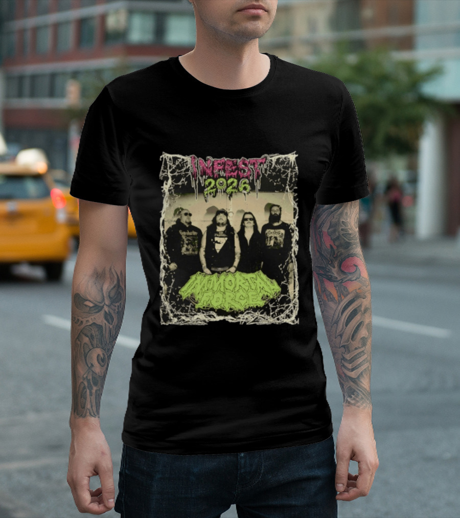 Infest 2026 Death Metal Canada Immortal Force Band T-Shirt