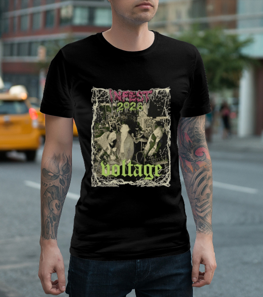 Infest 2026 Voltage From The Smoking Ruins Of Civilization T-Shirt