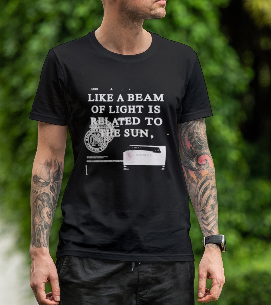 Kyrie Irving Like A Beam Of Light Is Related To The Sun Cosmic Court Vision T-Shirt