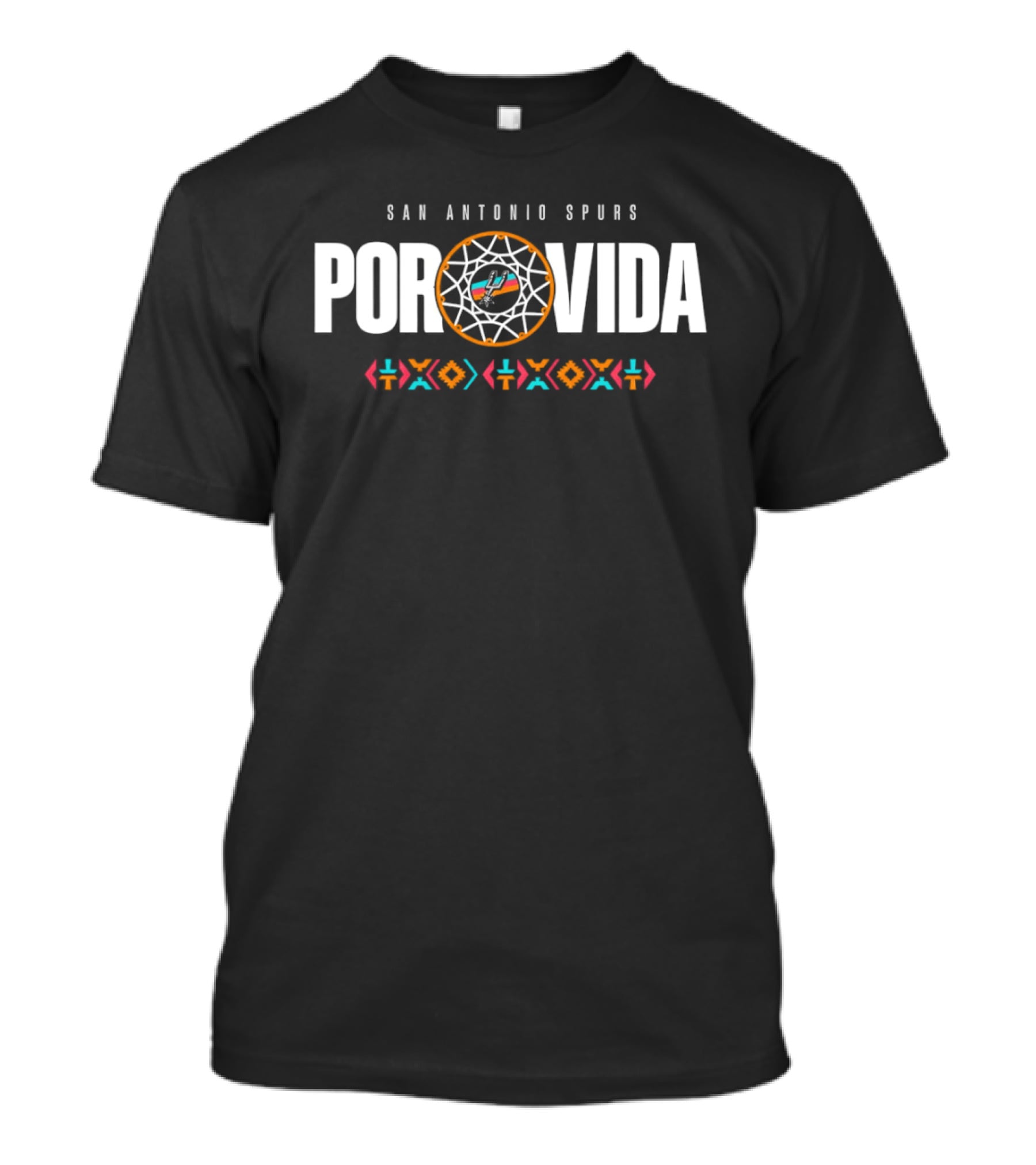 San Antonio Spurs Por Vida Fiesta Cultural Basketball T-Shirt