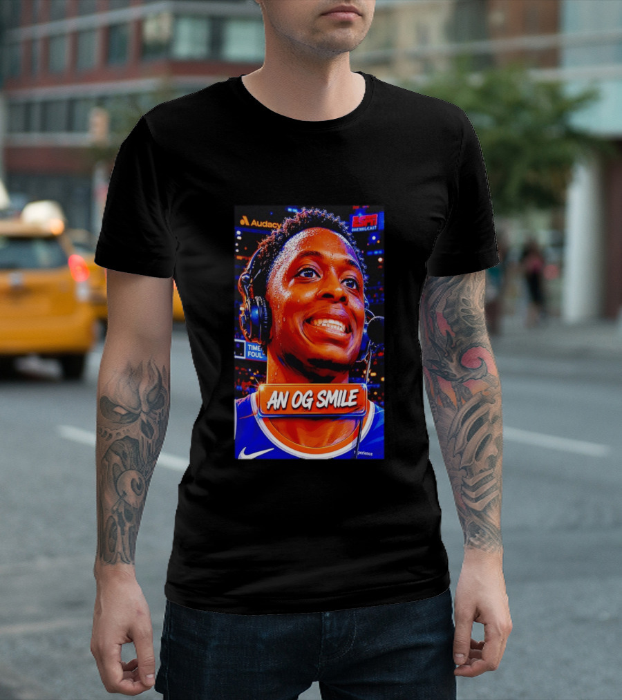 OG Anunoby New York Knicks An OG Smile ESPN NBA Broadcast Experience T-Shirt