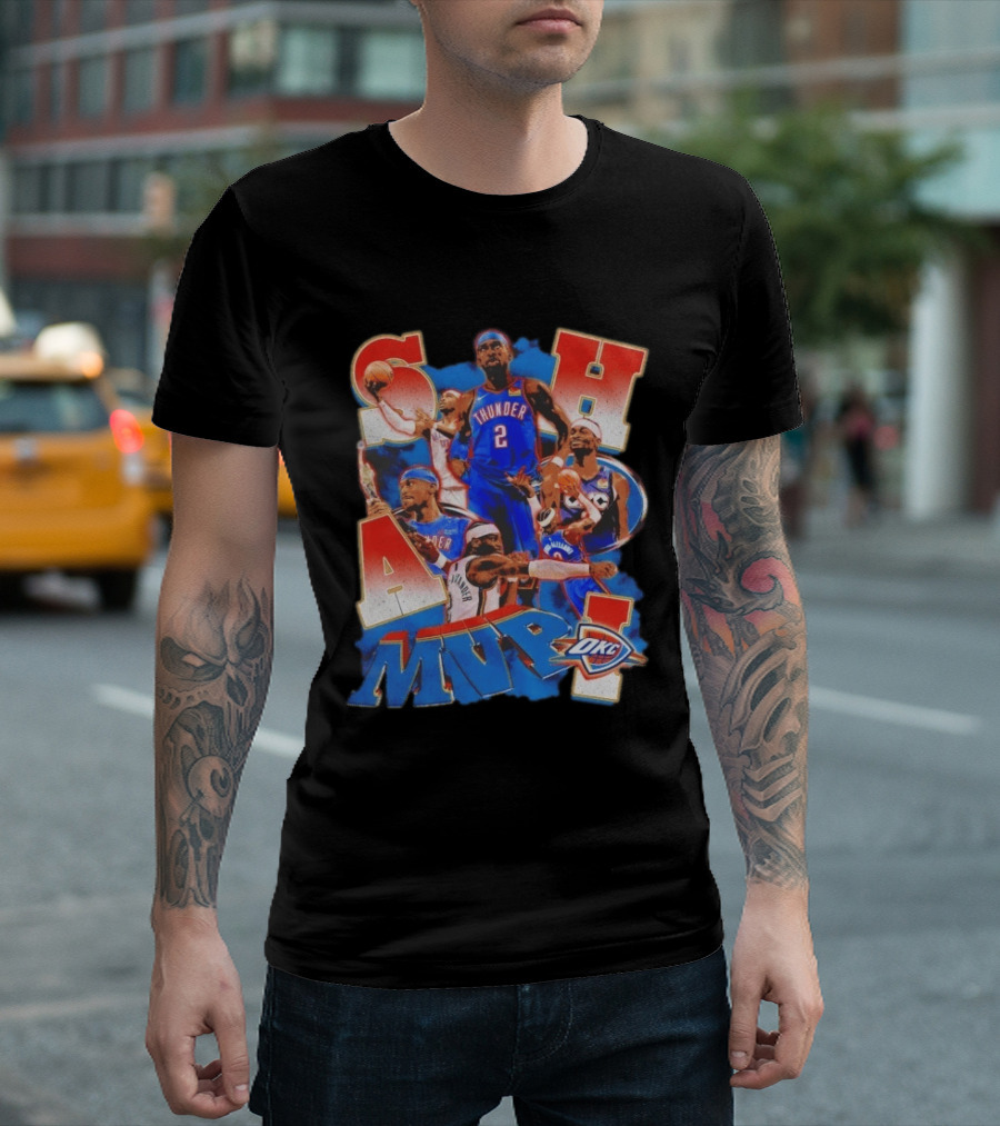 Oklahoma City Thunder Shai Gilgeous Alexander MVP Basketball NBA OKC T-Shirt