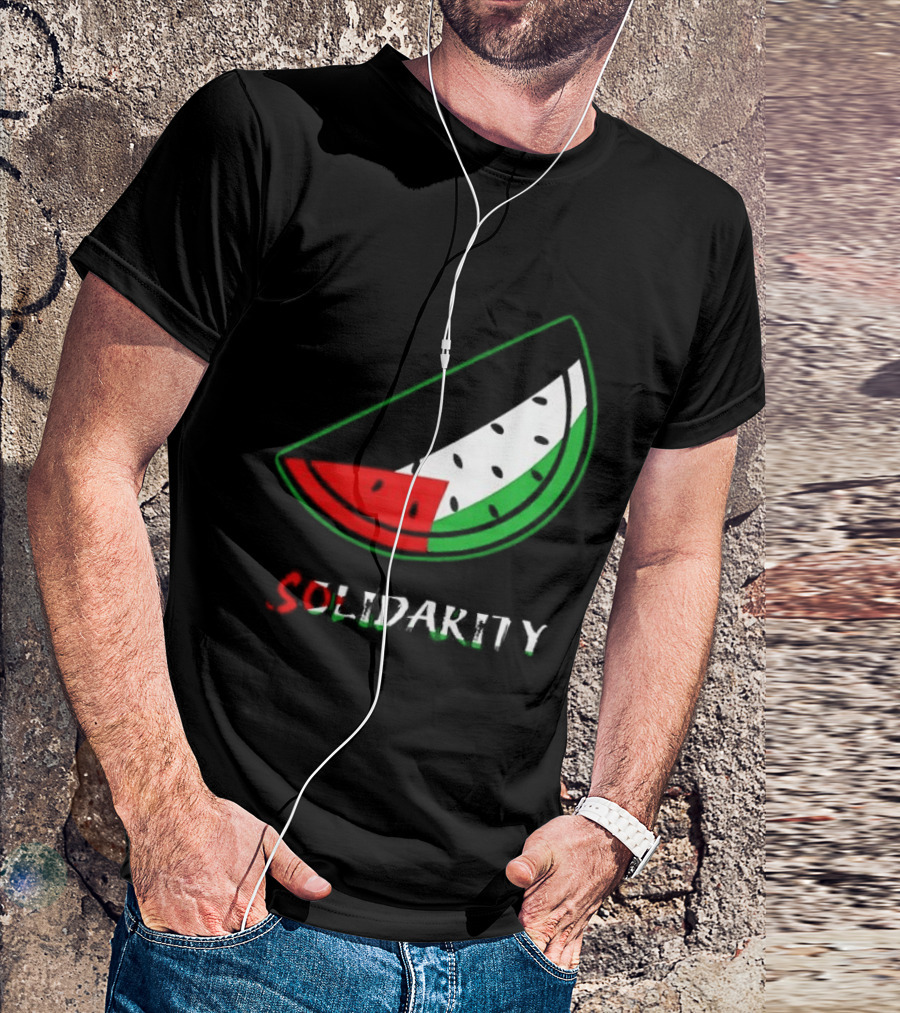 Solidarity Watermelon Palestinian Flag T-Shirt