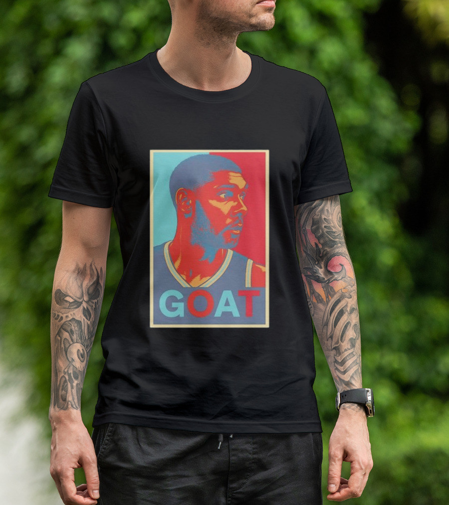 GOAT Tim Duncan San Antonio Spurs T-Shirt