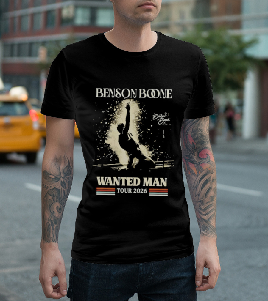 Benson Boone Wanted Man Tour 2026 T-Shirt