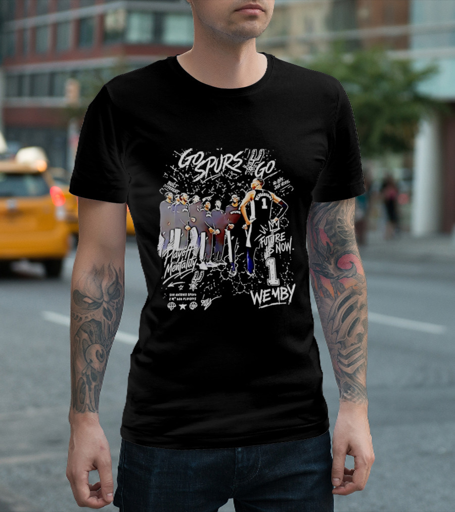 Spurs Built Different No Hype Just Work Future Is Now Wembanyama Wemby T-Shirt