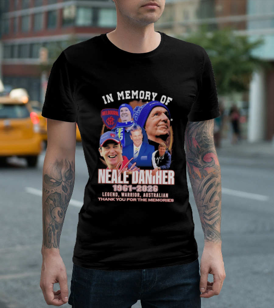In Memory Of Vale Neale Daniher 1961 2026 Melbourne Legend Warrior Australian Thank You For The Memories T-Shirt