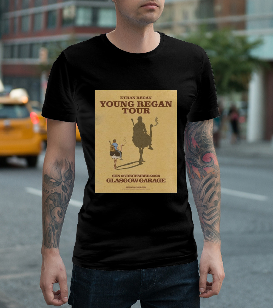 Ethan Regan Young Regan Tour December 2026 Glasgow Garage T-Shirt