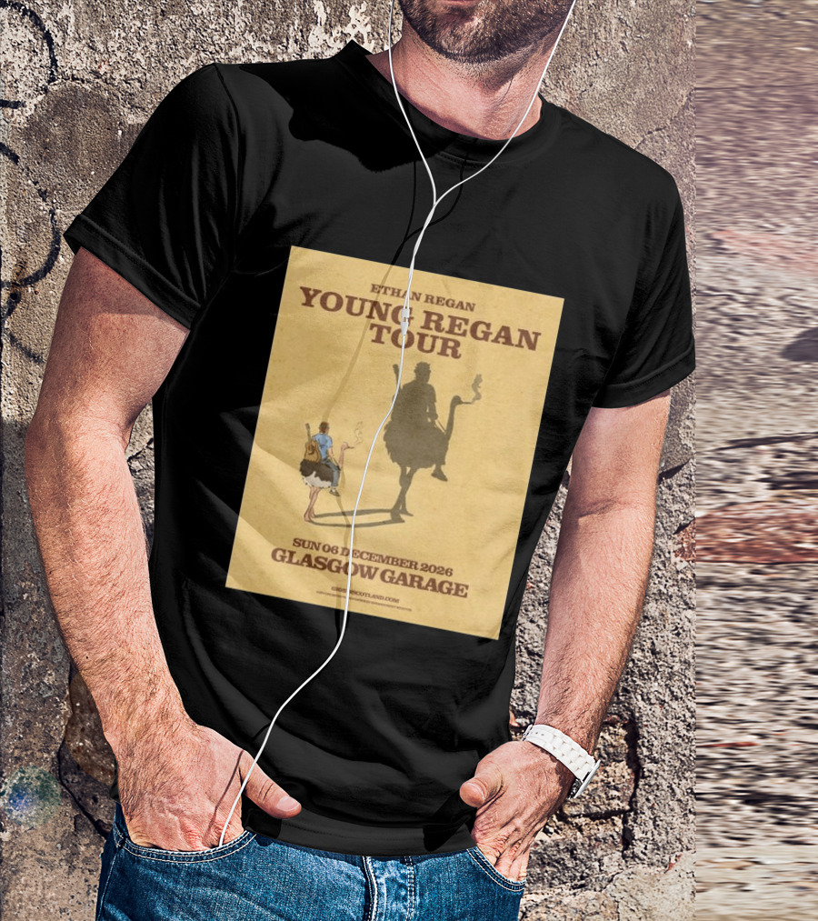 Ethan Regan Young Regan Tour December 2026 Glasgow Garage T-Shirt