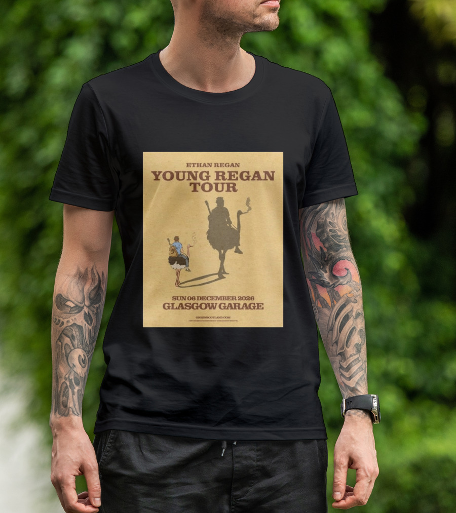 Ethan Regan Young Regan Tour December 2026 Glasgow Garage T-Shirt