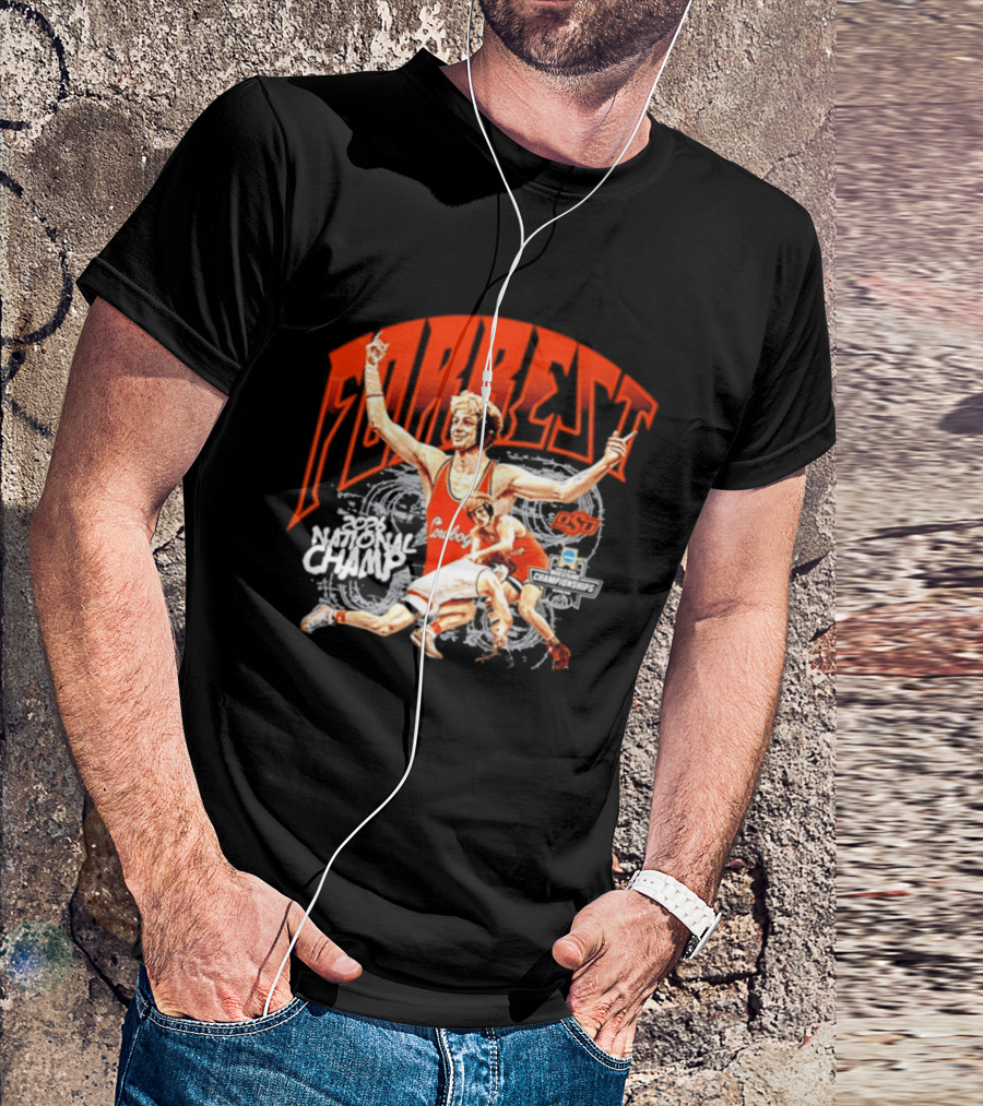 Jax Forrest Oklahoma State Cowboys Wrestling 2026 National Champ T-Shirt