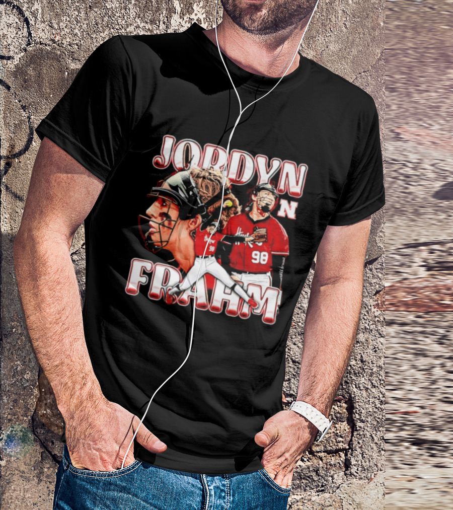 Jordyn Frahm Nebraska Softball NCAA Collage 98 T-Shirt
