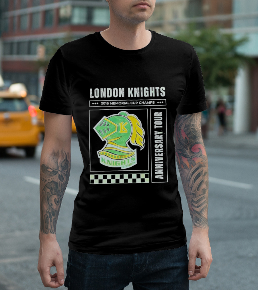 London Knights 2016 Memorial Cup Champs Anniversary Tour T-Shirt