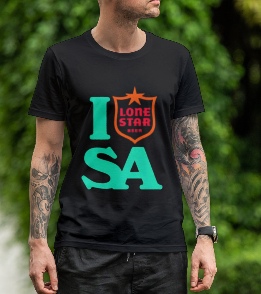 Lone Star Beer I Love San Antonio USA Texas T-Shirt