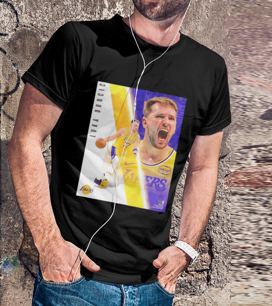 Luka Doncic 77 Los Angeles Lakers Basketball Energetic T-Shirt