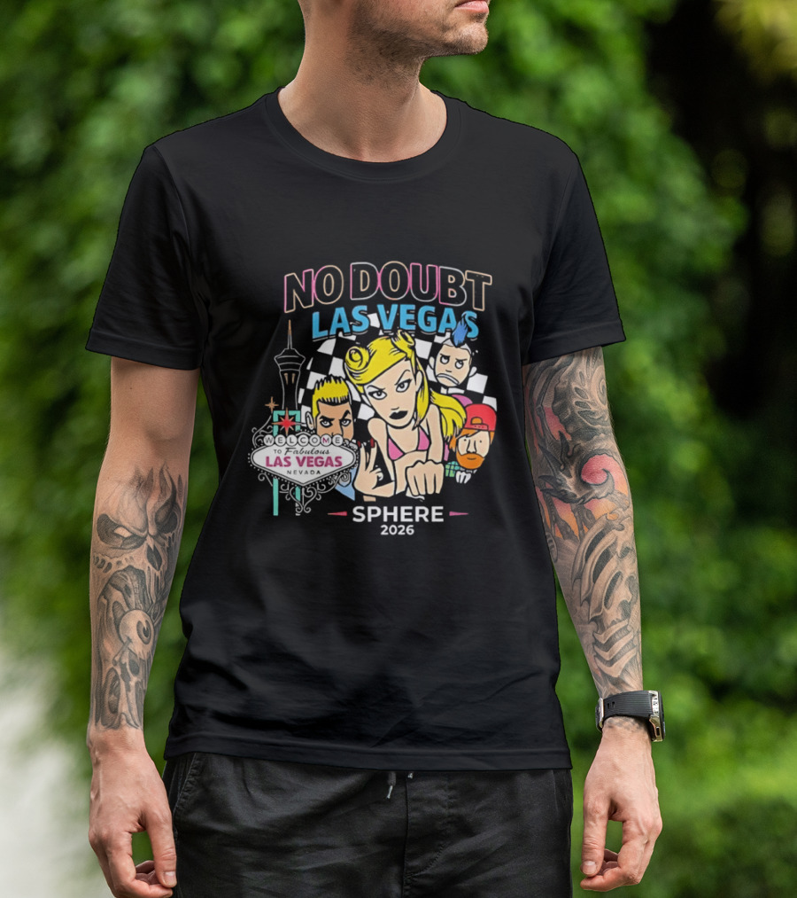 No Doubt Las Vegas Sphere 2026 Concert Merchandise T-Shirt