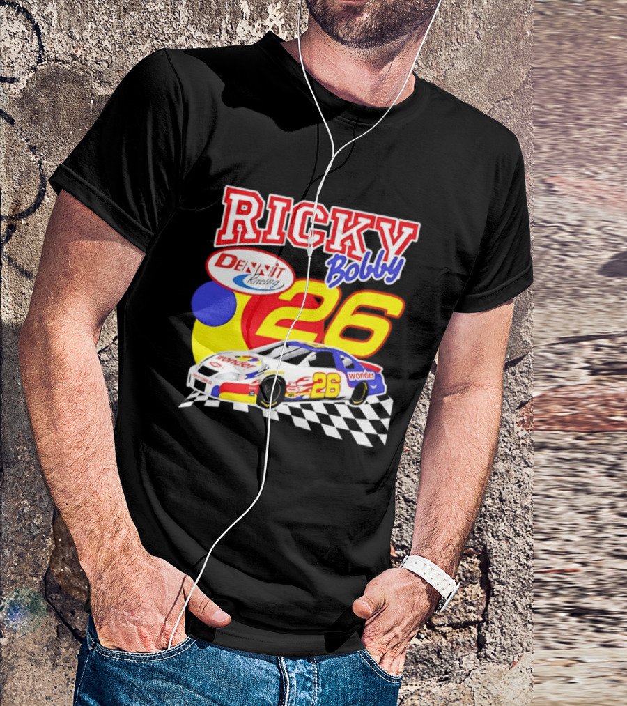 Ricky Bobby Dennit Racing 26 Wonder Talladega Nights Car T-Shirt