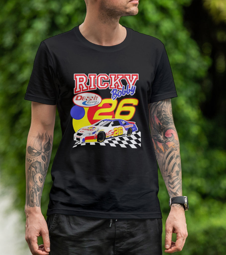 Ricky Bobby Dennit Racing 26 Wonder Talladega Nights Car T-Shirt