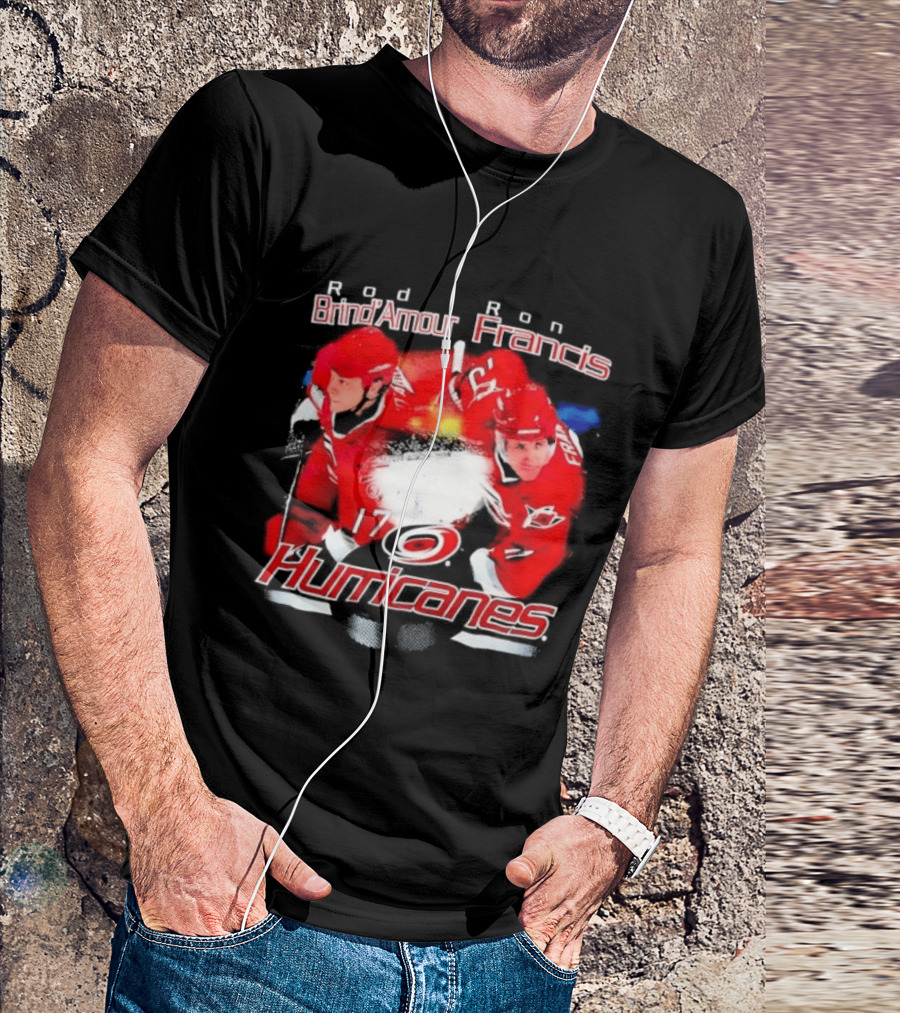 Rod Brind'Amour Ron Francis 17 Carolina Hurricanes 1990s T-Shirt
