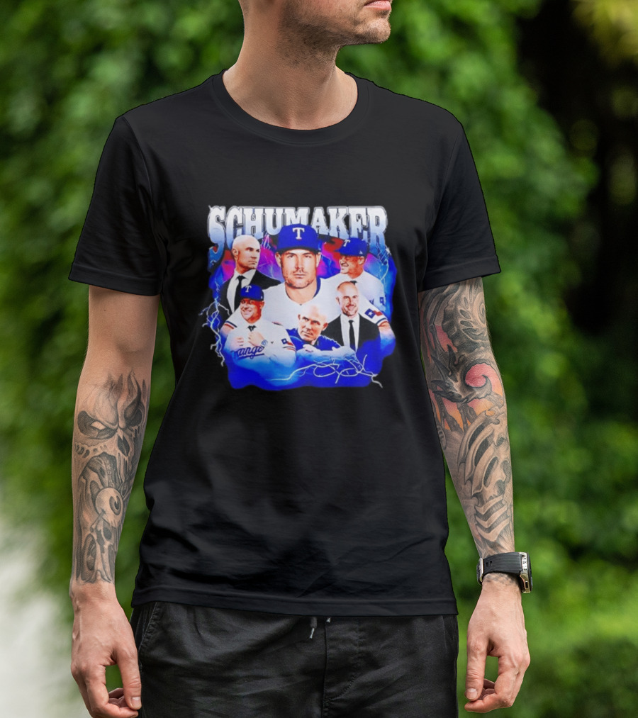 Skip Schumaker Texas Baseball Collage T-Shirt