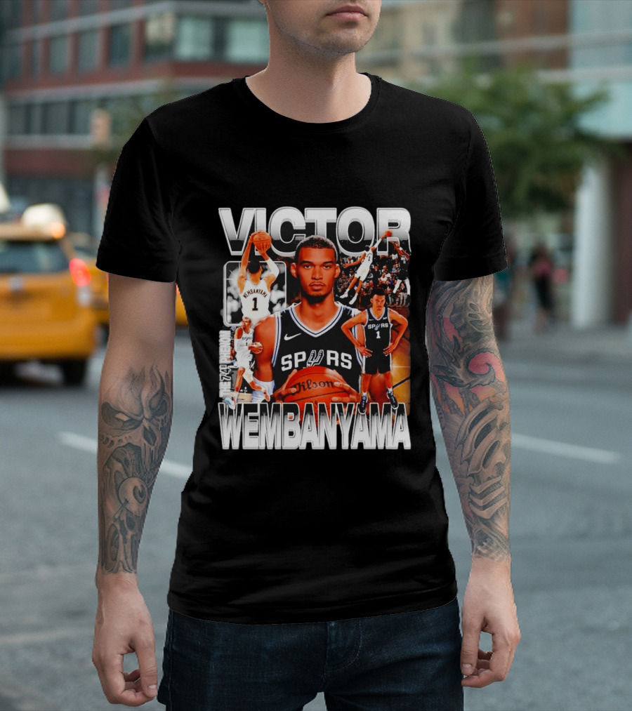 Victor Wembanyama Spurs Phenom Basketball Player T-Shirt