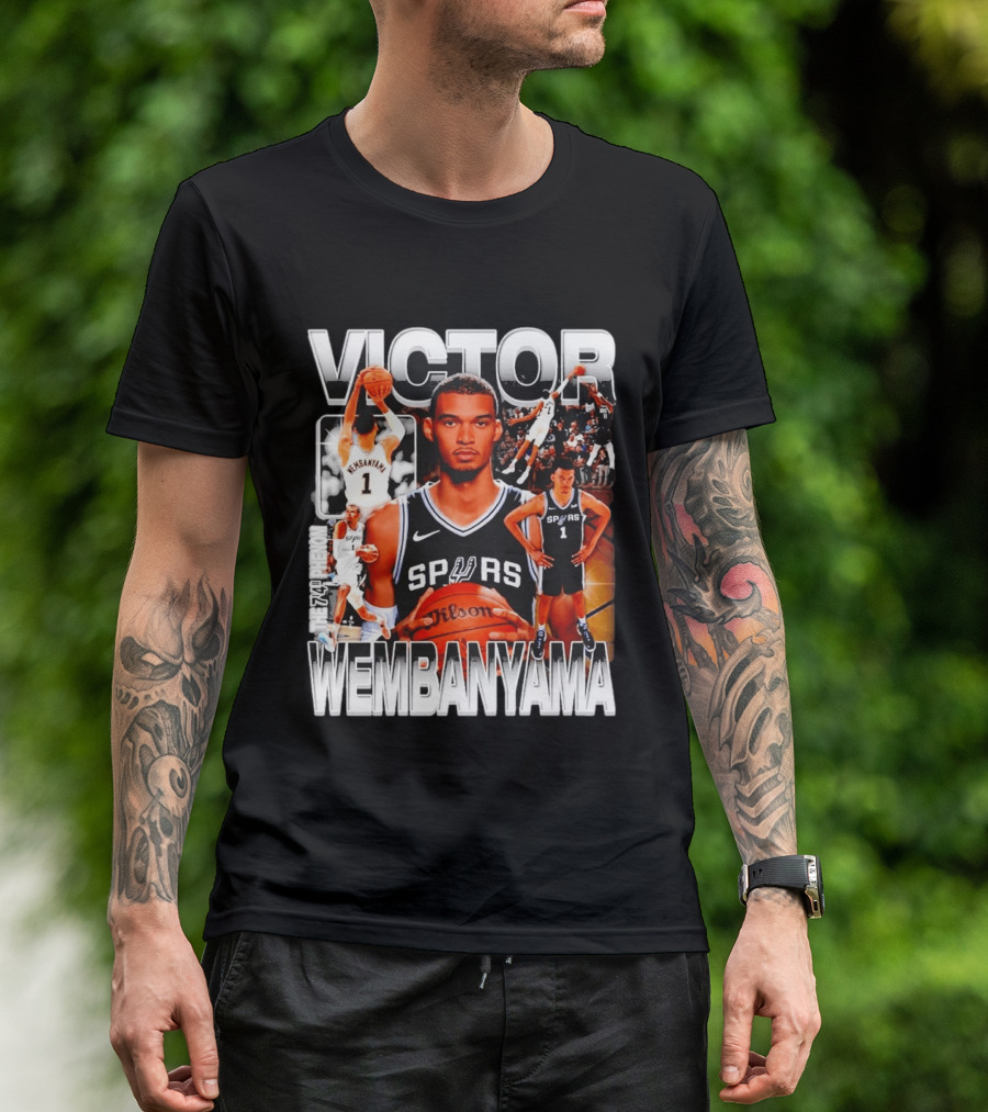 Victor Wembanyama Spurs Phenom Basketball Player T-Shirt