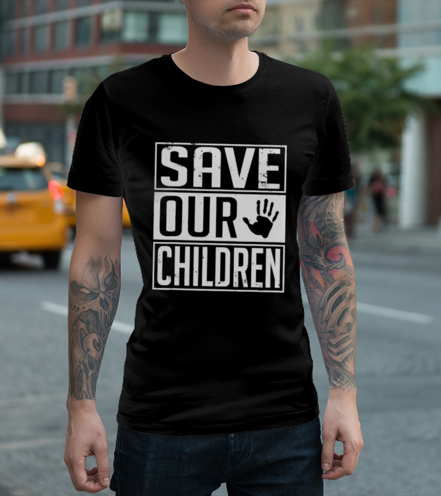 Save Our Children Handprint Awareness T-Shirt
