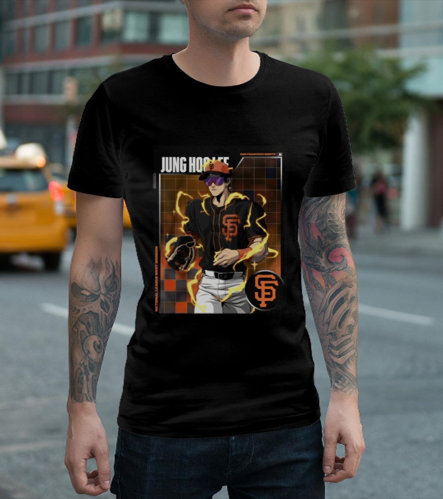 Jung Hoo Lee San Francisco Giants National League West Division Super Saiyan T-Shirt