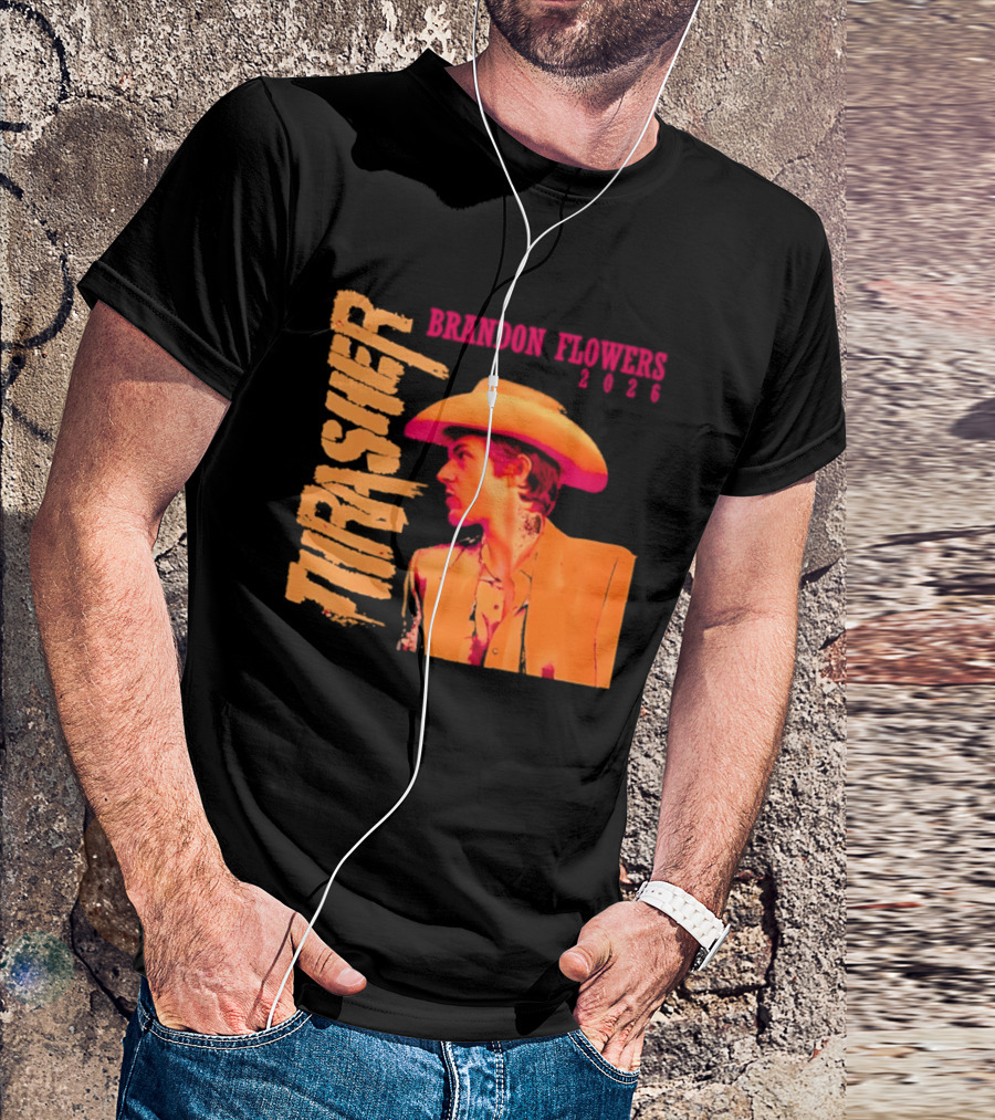 Brandon Flowers Thrasher 2026 Cowboy T-Shirt