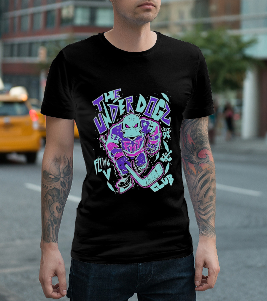 Anaheim Ducks The Underdogs FMH Flying House Club Hockey Player T-Shirt