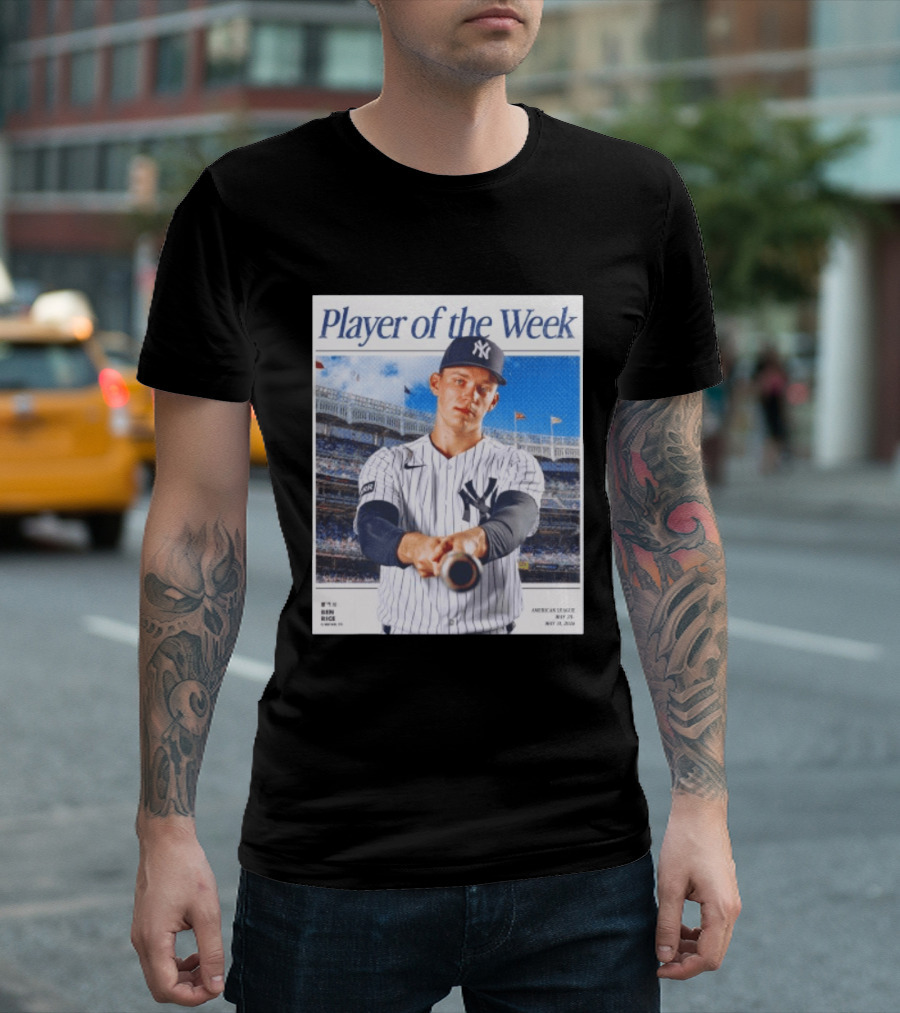 American League May 25 May 31 2026 Ben Rice Player Of The Week Yankees T-Shirt