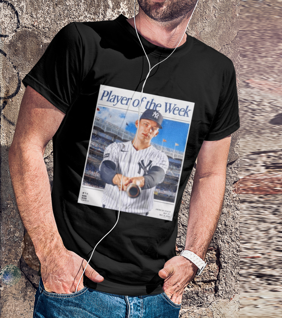 American League May 25 May 31 2026 Ben Rice Player Of The Week Yankees T-Shirt