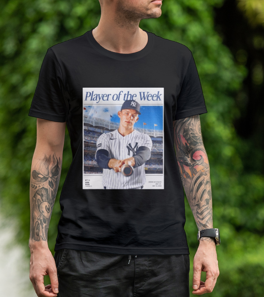 American League May 25 May 31 2026 Ben Rice Player Of The Week Yankees T-Shirt
