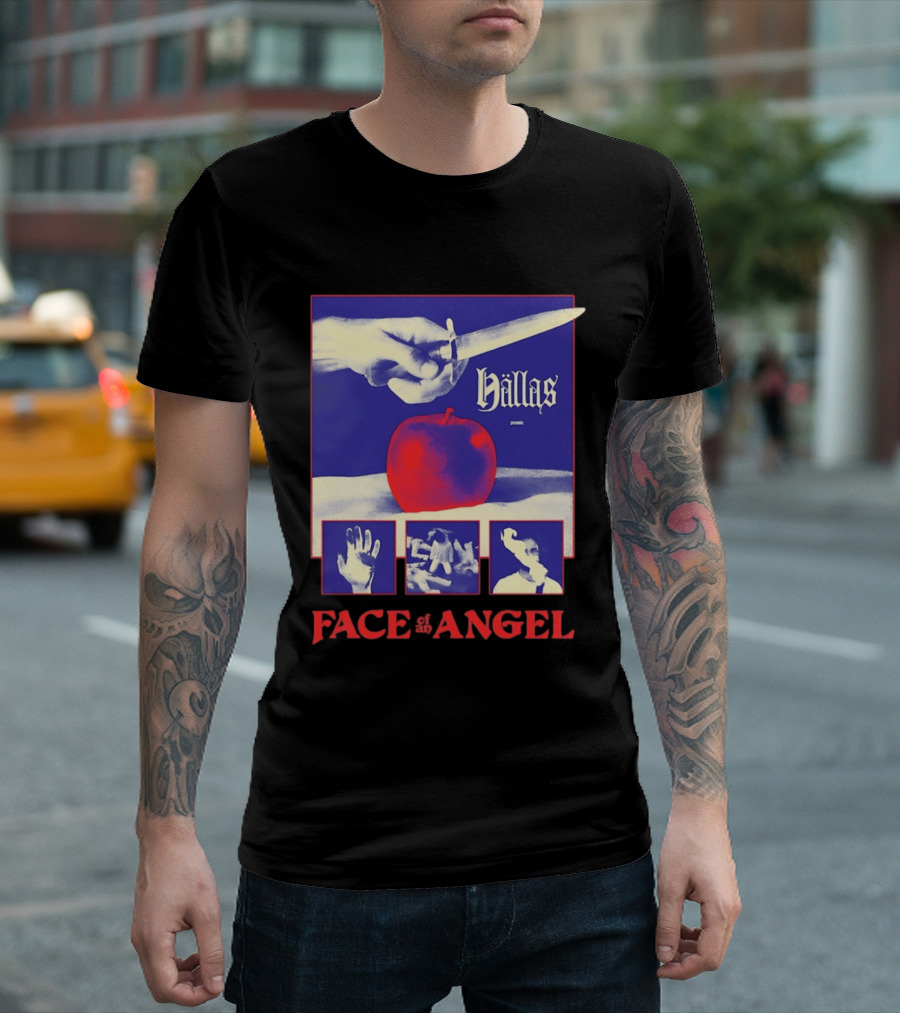 Hallas Face Of An Angel Album Heavy Metal Rock Band Music T-Shirt